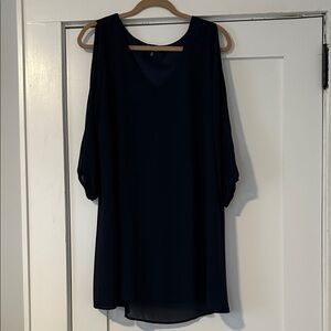 Lulu's Navy Long Sleeve Dress